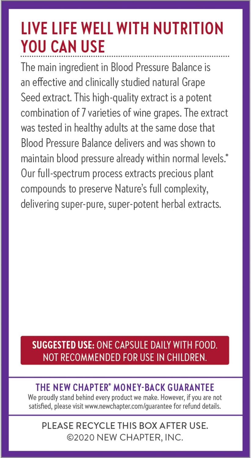 New Chapter Blood Pressure Take Care, 60 Capsules - görsel 7