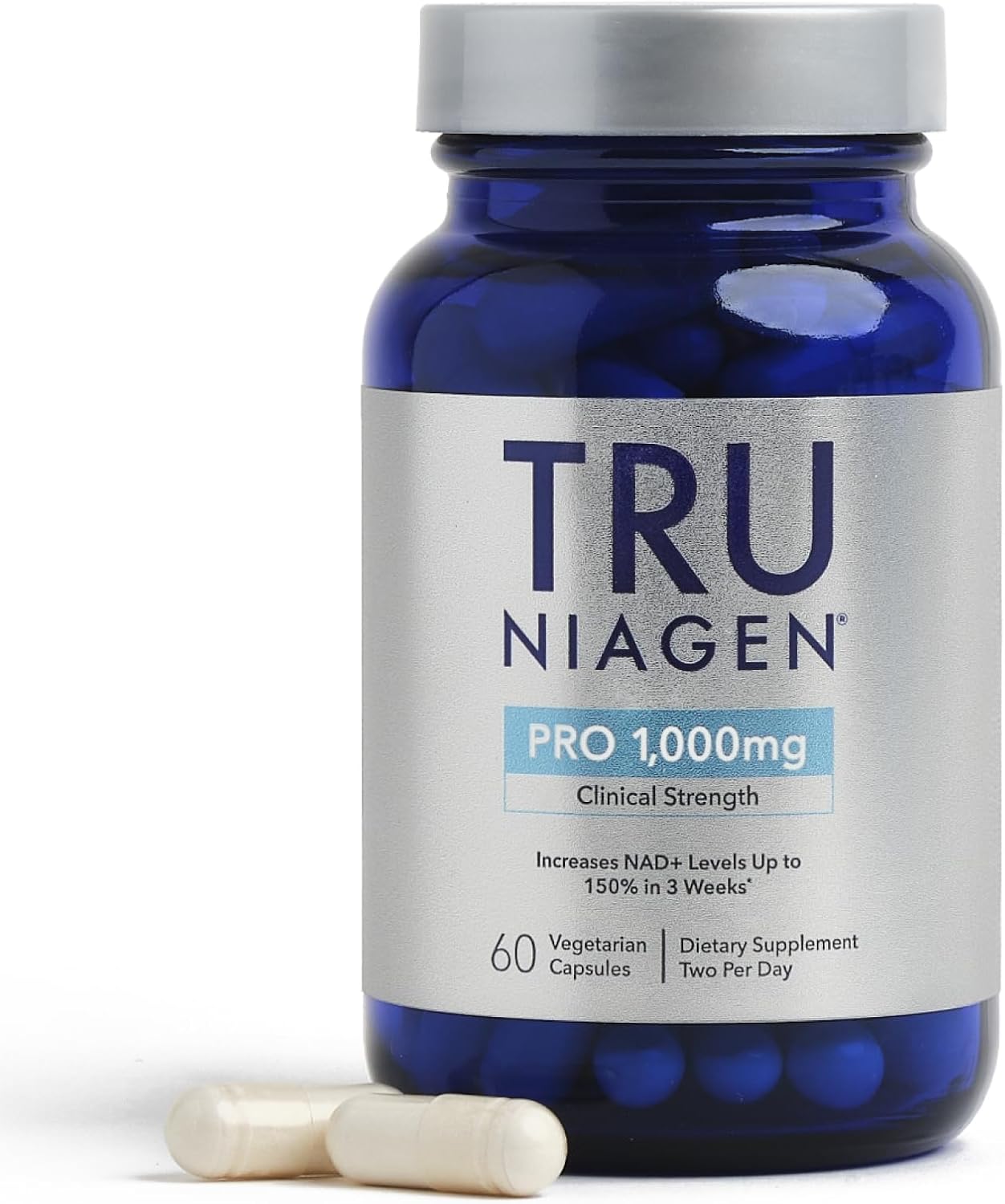 TRU NIAGEN Patented NAD+ Supplement | Nicotinamide Riboside (NR) | 30-1000mg Servings (2x500mg, Take 2 Daily) - görsel 7