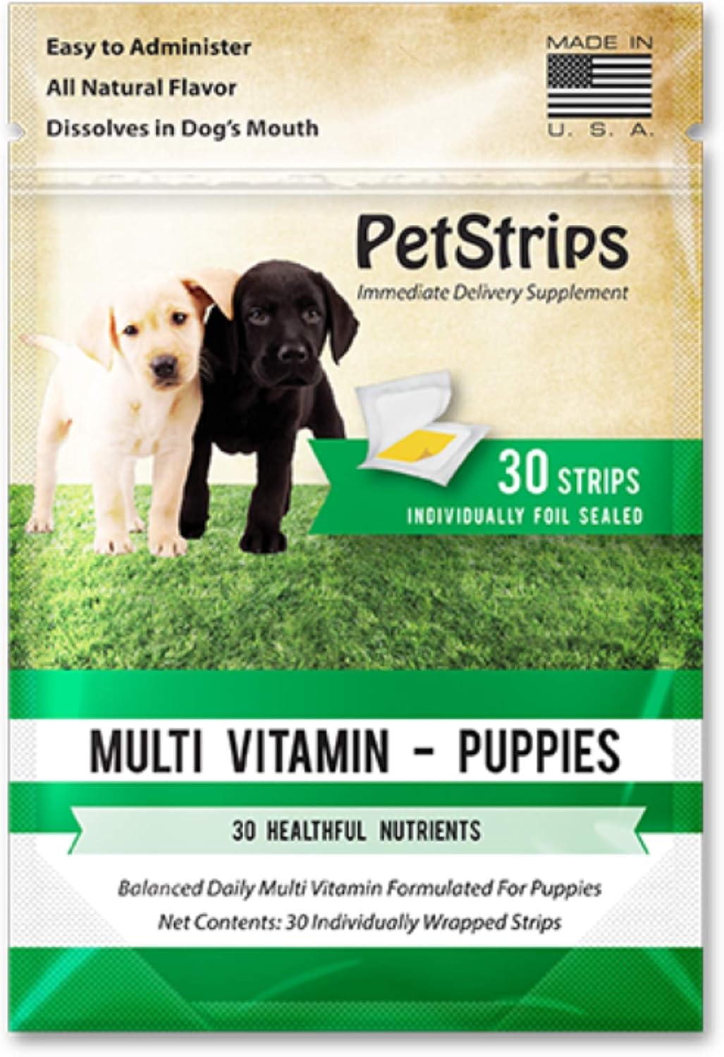PetStrips Multi Vitamin for Puppies - 30 Fast-Acting Strips - görsel 1