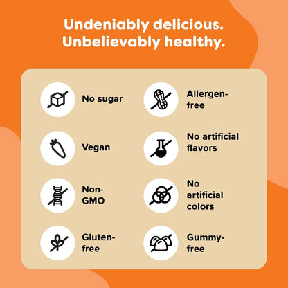 Renzo's Bright & Brainy Vitamin B6, Dissolving Kids Vitamin B6, 60 Sugar-Free Melty Tabs, Oh Oh Oh Orange Flavoured