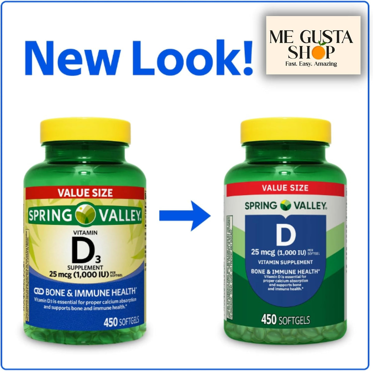 Vitamin D 1,000 IU (25 mcg) Softgels, 450 Count with Pill Case - görsel 6