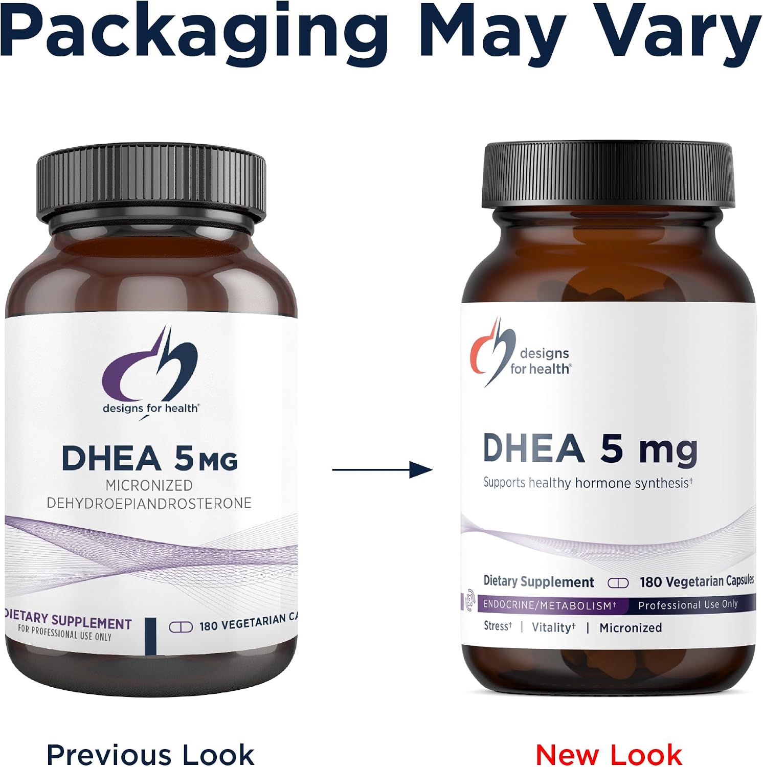 Designs for Health DHEA 5mg Supplement - 180 Capsules - görsel 4