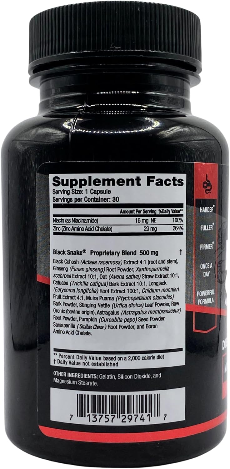 Vigour Labs Black Snake Male Enhancement Capsules - 30 Capsules - görsel 3
