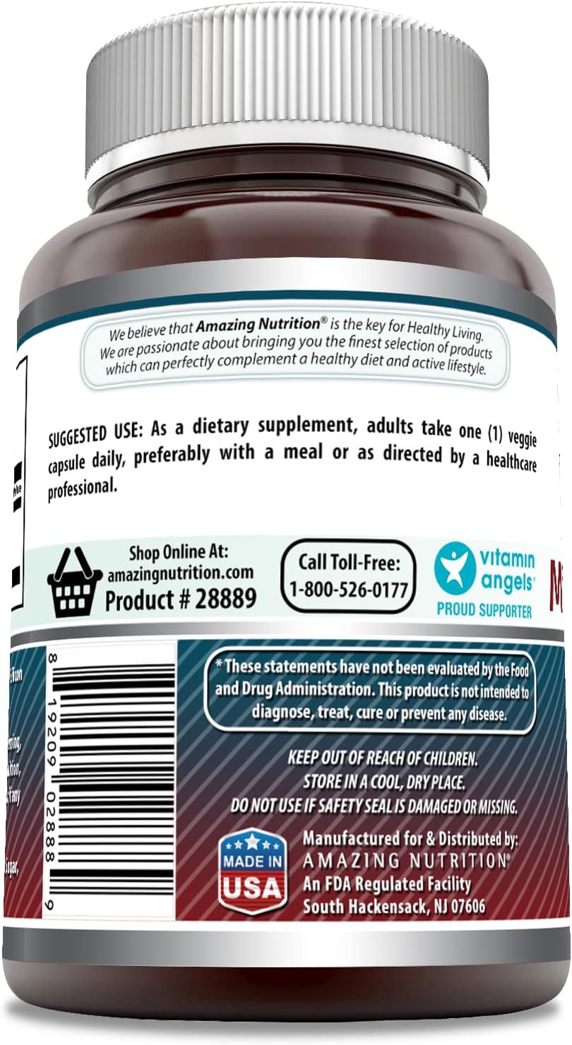Amazing Formulae Micronised DHEA Supplement – 100 mg, 240 Vegetable Capsules - görsel 3