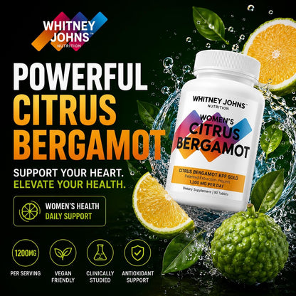 Whitney Johns Citrus Bergamot for Women, 1200mg, 90 Tablets