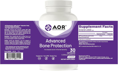 AOR Advanced Bone Protection 40mg MBP – 30 Vegetarian Capsules, 30-Day Supply