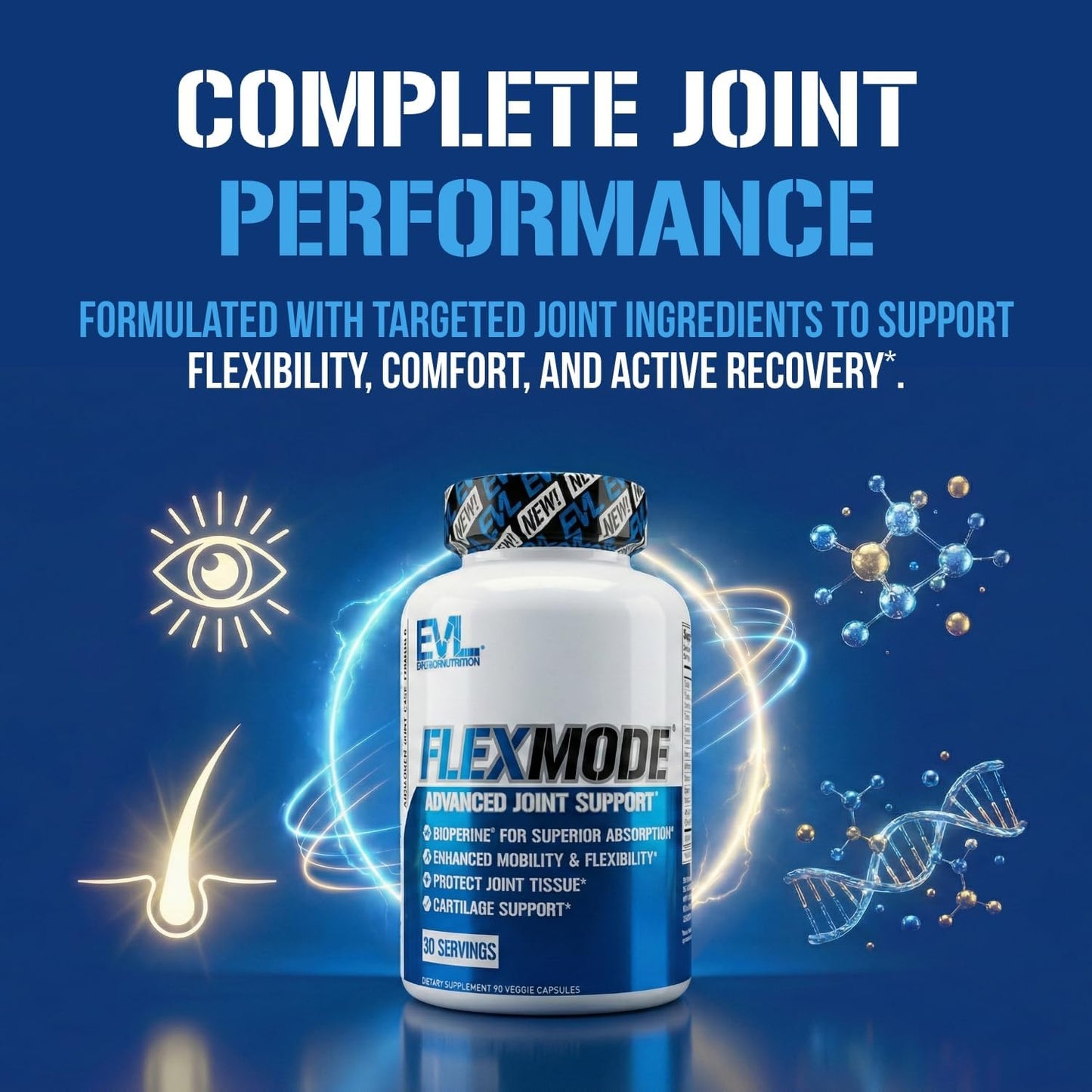 Evlution FLEXMODE High Absorption Joint Support Supplement - 30 Servings - görsel 8