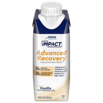 Nestle Impact Advanced Recovery Immunonutrition Drink, Vanilla, 250 ml (10 Ct)