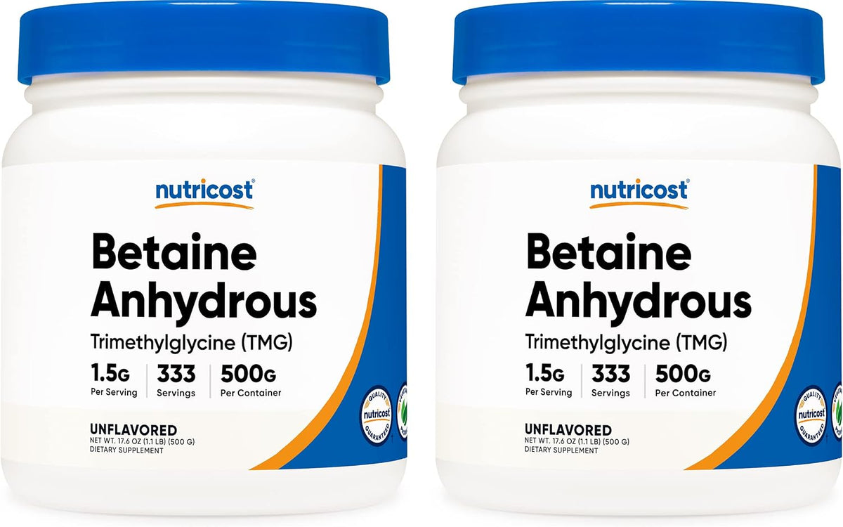 Nutricost Betaine Anhydrous (TMG) Powder - 500g (3-Pack) - görsel 6