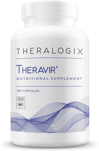 Theralogix Theravir Immune Support Supplement – 90-Day Supply – NSF Certified – 180 Capsules