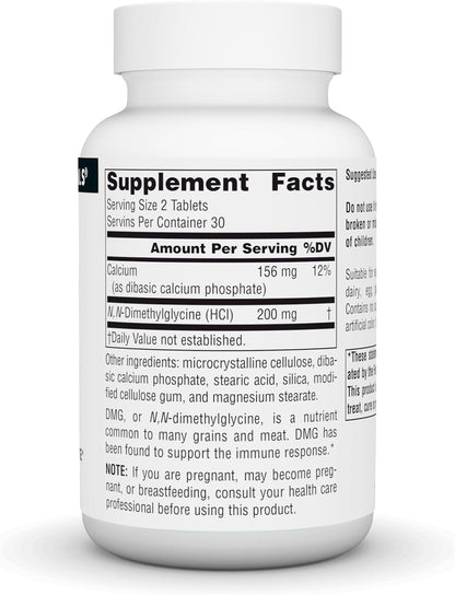 Source Naturals DMG 100 mg Food Supplement for Immune Support – 60 Tablets