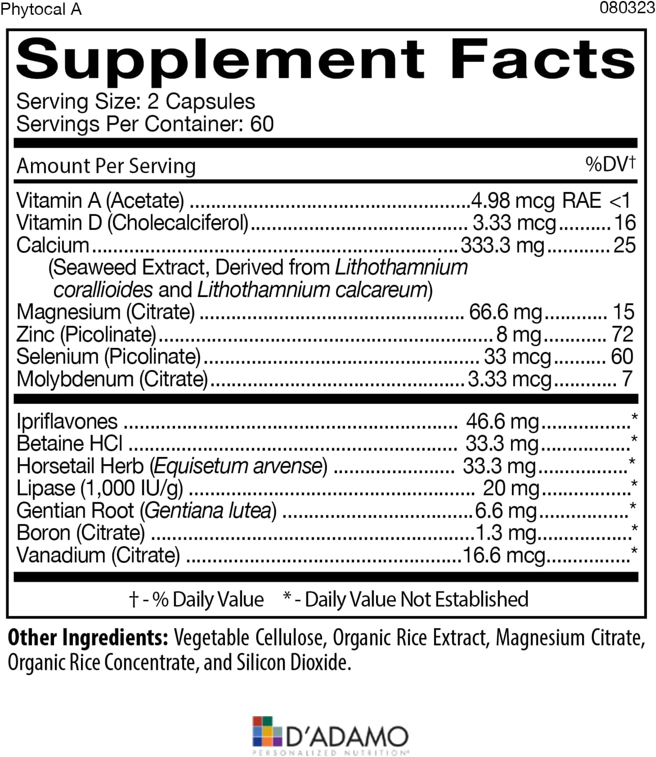D'Adamo Personalized Nutrition - Optimal Health Stack (Blood Type A) - görsel 2