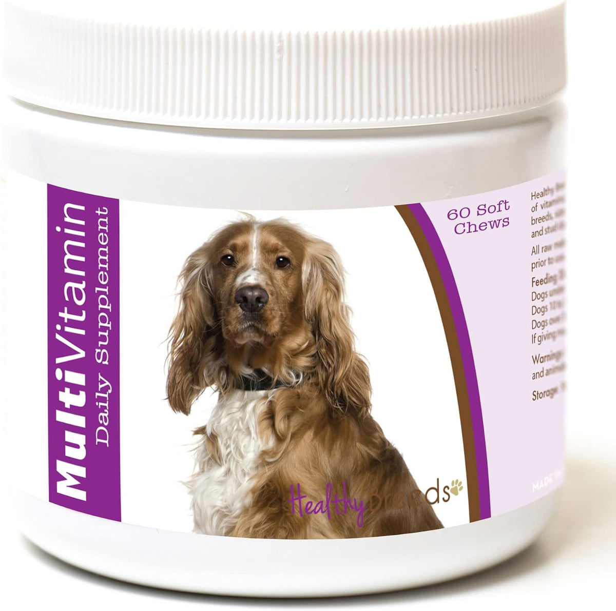 Healthy Breeds English Cocker Spaniel Multivitamin Soft Chews (60 Count) - görsel 1