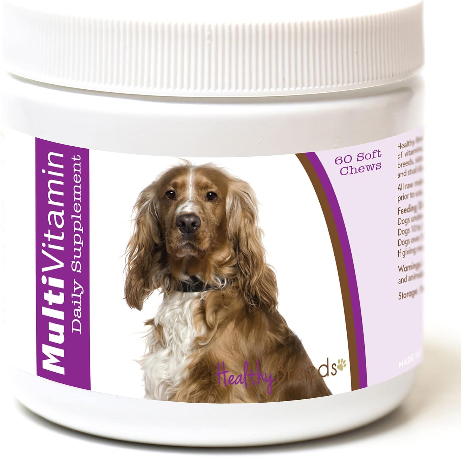 Healthy Breeds English Cocker Spaniel Multivitamin Soft Chews (60 Count) - görsel 1