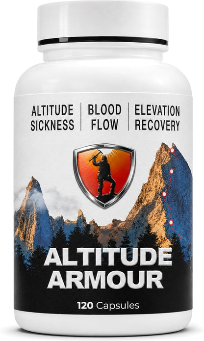 Altitude Sickness Prevention – Altitude Armour Premium Altitude Acclimatisation Support – Highly Bio-available High Altitude Formula for Travel, Hiking, Skiing, & Mountain Trips