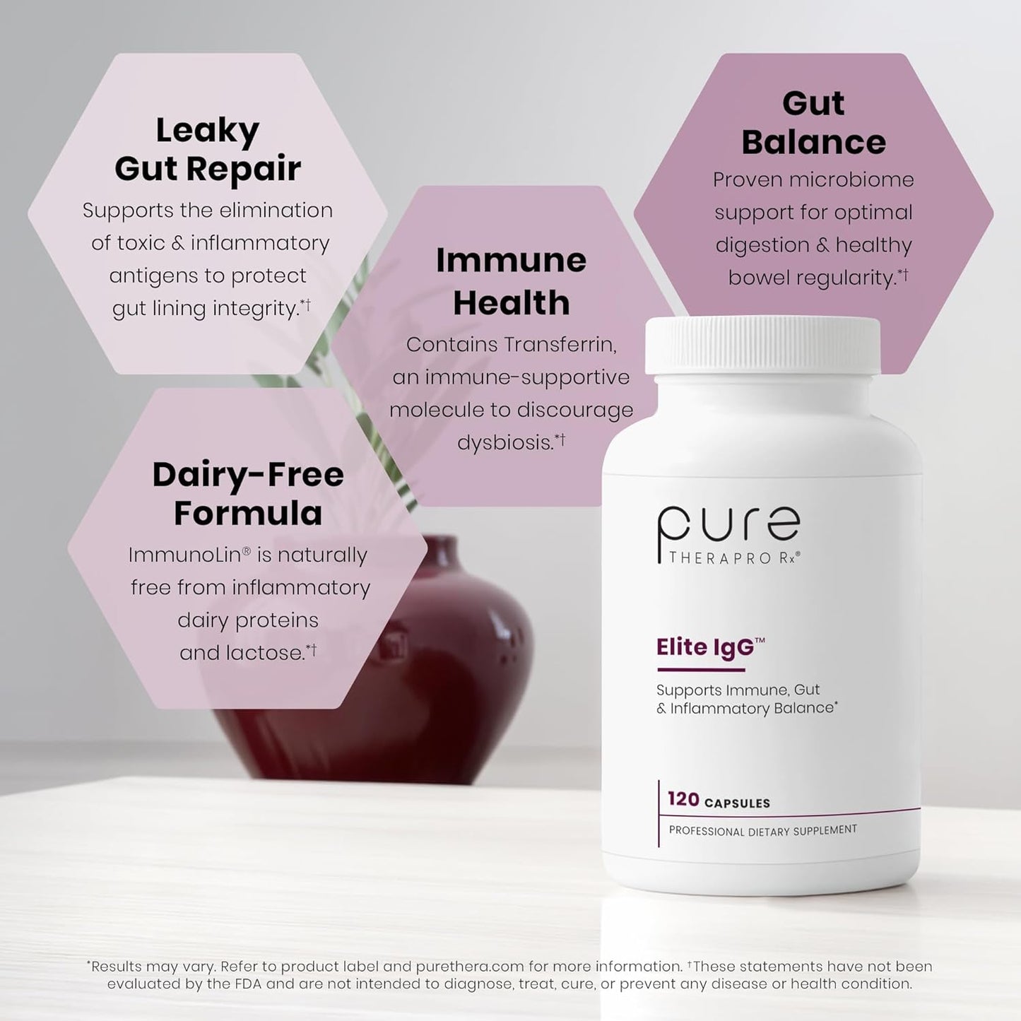 Pure Therapro Rx Elite IgG Immunoglobulin Supplement – Gut Health & Immune Support, 120 Capsules - görsel 4