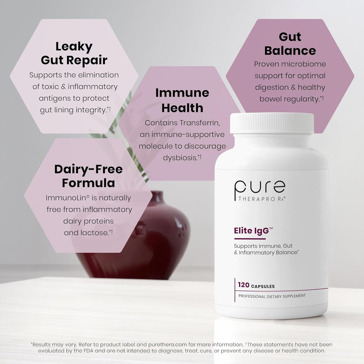 Pure Therapro Rx Elite IgG Immunoglobulin Supplement – Gut Health & Immune Support, 120 Capsules - görsel 4