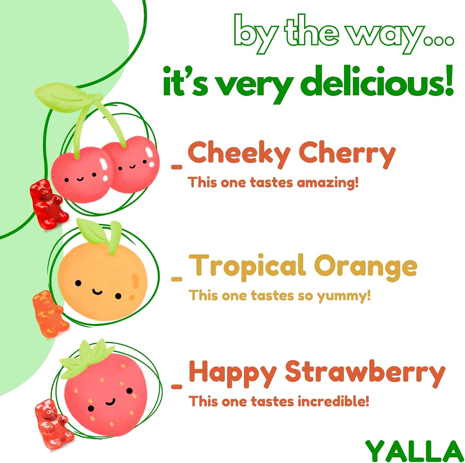 YALLA Halal Children's Multivitamin Gummies – ISA Certified, Gelatin-Free - görsel 5