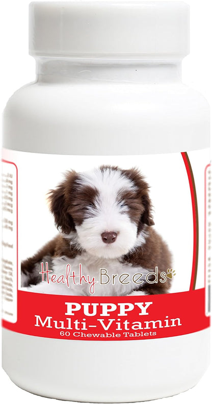 Healthy Breeds Bearded Collie Puppy Dog Multivitamin Tablets, 60 Tablets