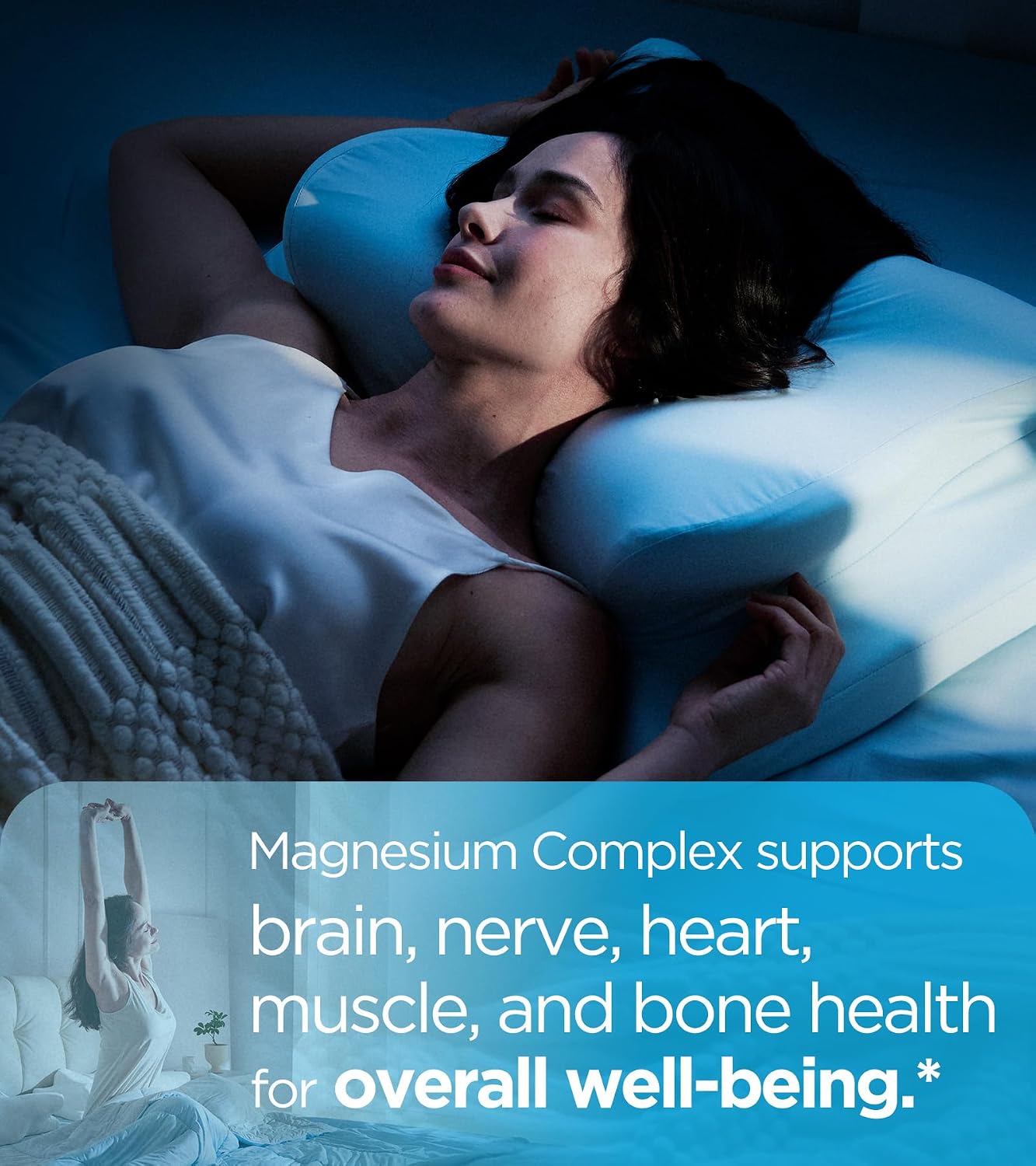 Quadruple Magnesium Complex – 400mg Elemental Magnesium (Glycinate, L-Threonate, Citrate & Malate) with Vitamin D3 & B6 – Supports Normal Muscle & Nerve Function – Non-GM, 60 Vegan Capsules - görsel 7