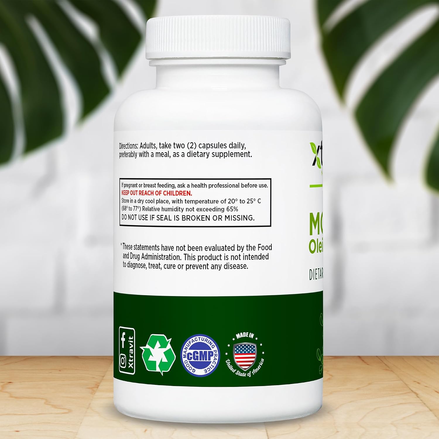 Xtravit Moringa Oleifera – Natural Superfood Supplement, 1000mg, 60 Vegan Capsules - görsel 3