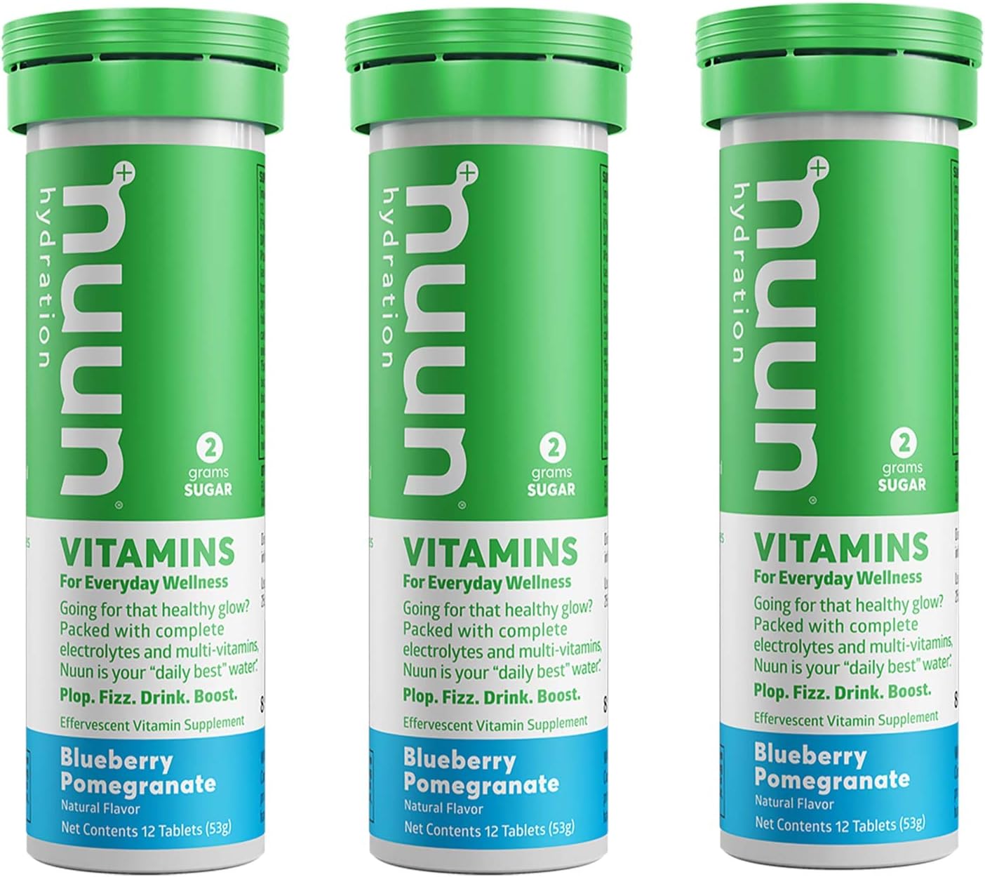 Nuun Vitamins: Blueberry and Pomegranate Hydration Supplement (3 Tubes of 12 Tablets) - görsel 1