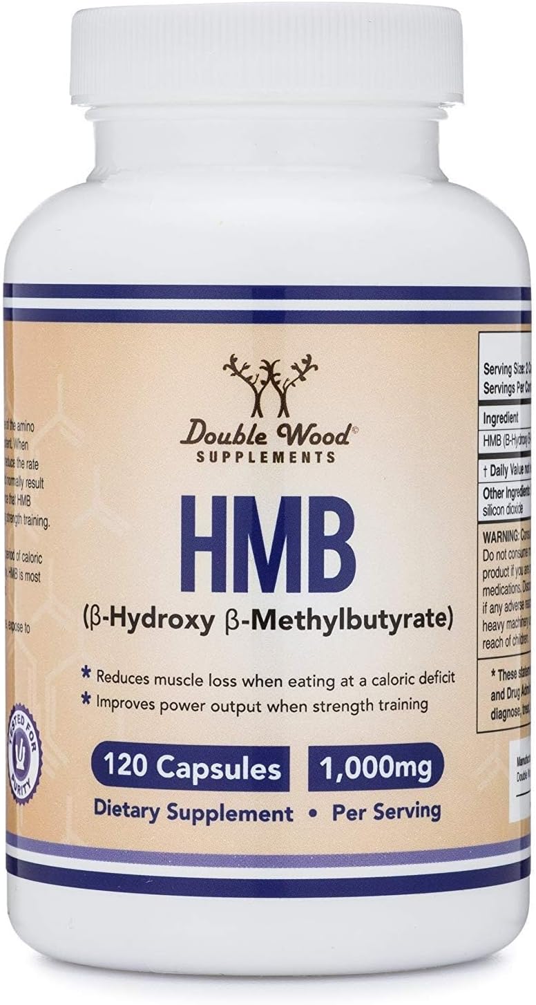 Double Wood Supplements HMB Supplement - 120 Capsules, 1000 mg per Serving - görsel 6