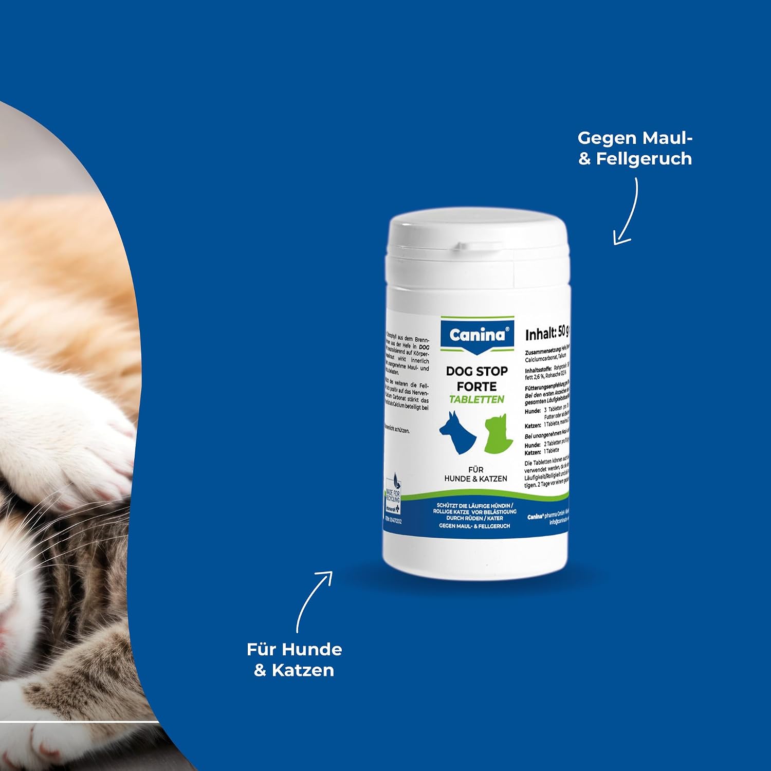 Canina Dog-Stop Forte Multivitamin Tablets for Dogs, 60 Tablets - görsel 4