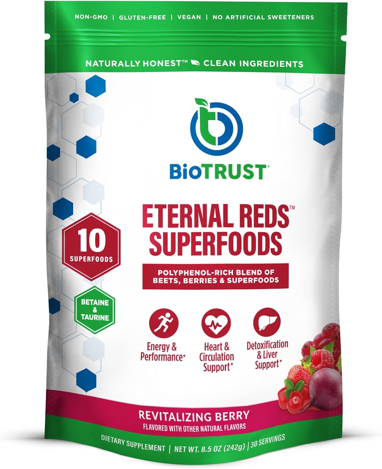 BioTrust Eternal Reds – Red Superfoods Powder - görsel 1