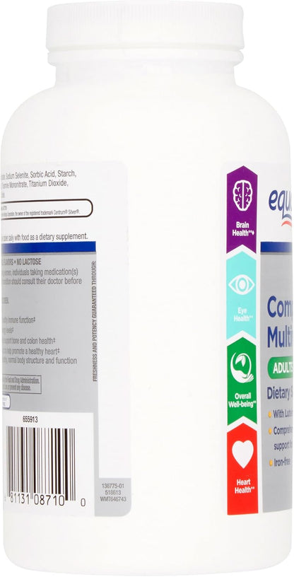Equate Over 50s Complete Multivitamin/Multimineral Supplement Tablets, 450 Tablets