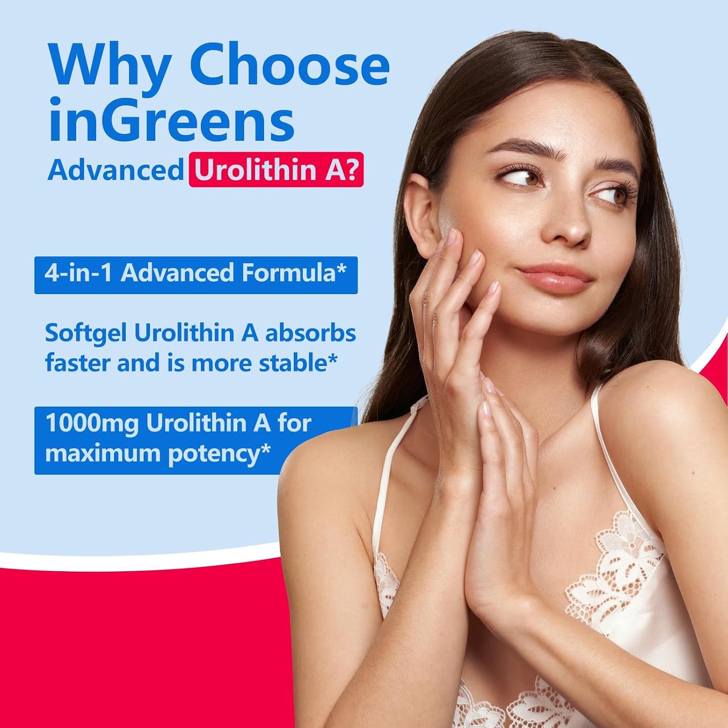 inGreens Urolithin A 1000mg with NAD+ 300mg, CoQ10 200mg and Trans-Resveratrol 200mg Food Supplement (5-Pack) - görsel 8