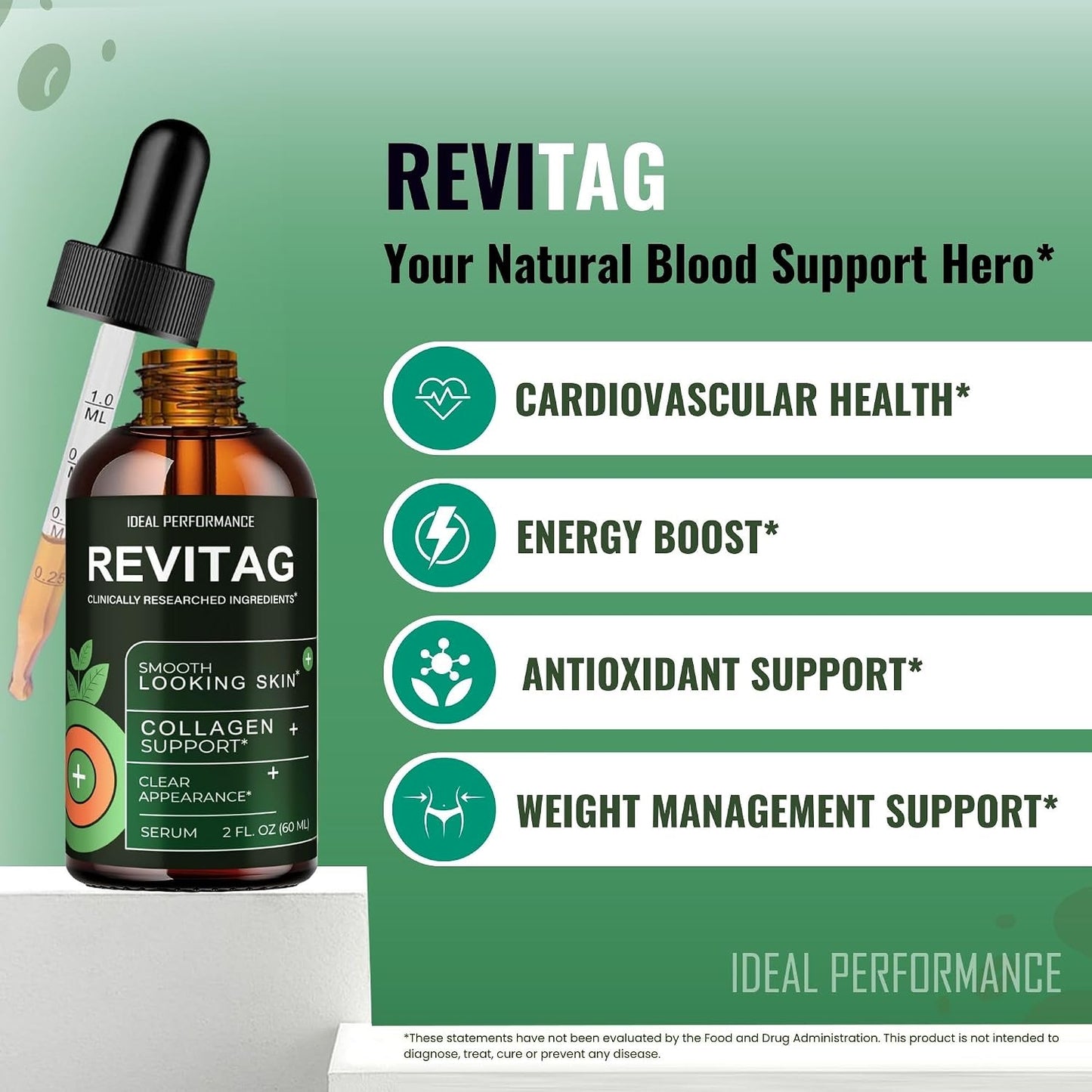 Revitag Drops - Blood Formula Support Supplement Drops - Maximum Strength - görsel 4