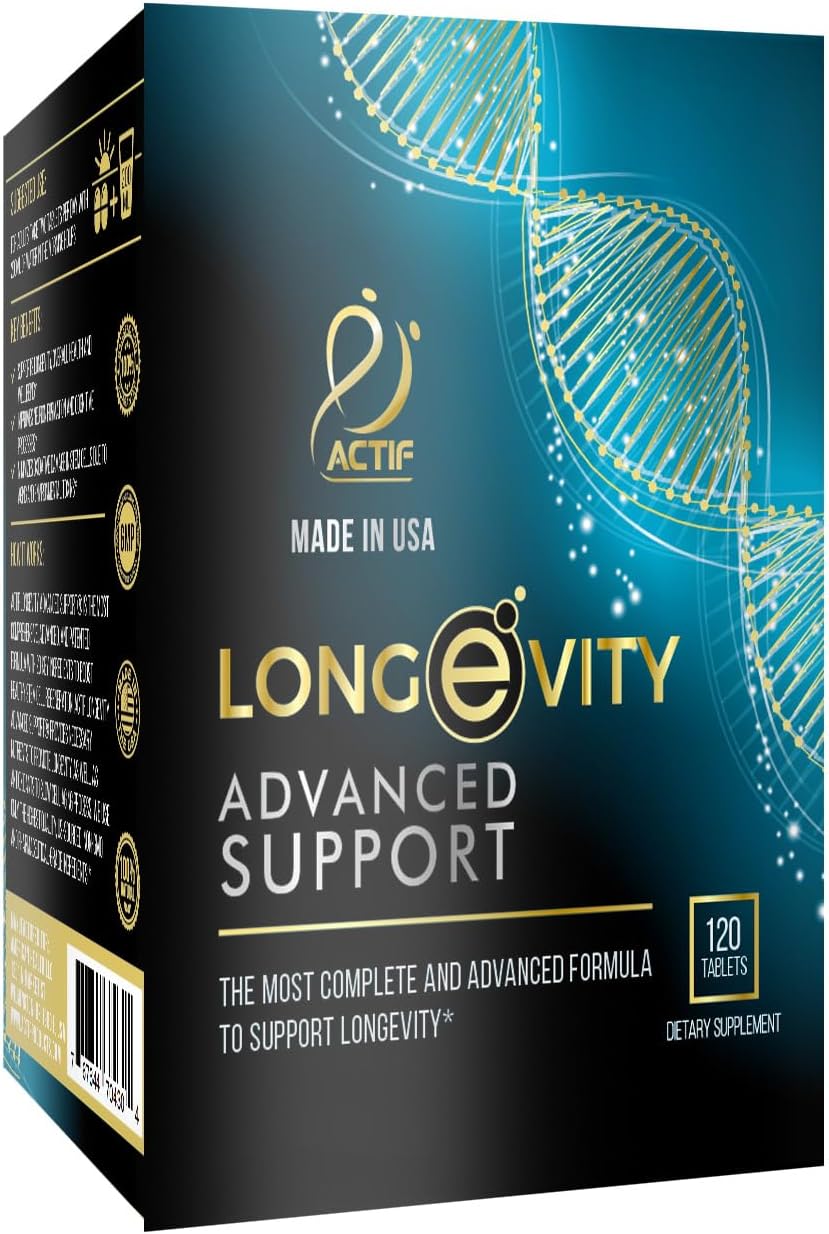 ACTIF Longevity Advanced Support - 20 Factors, Non-GMO, 2-Month Supply - görsel 4