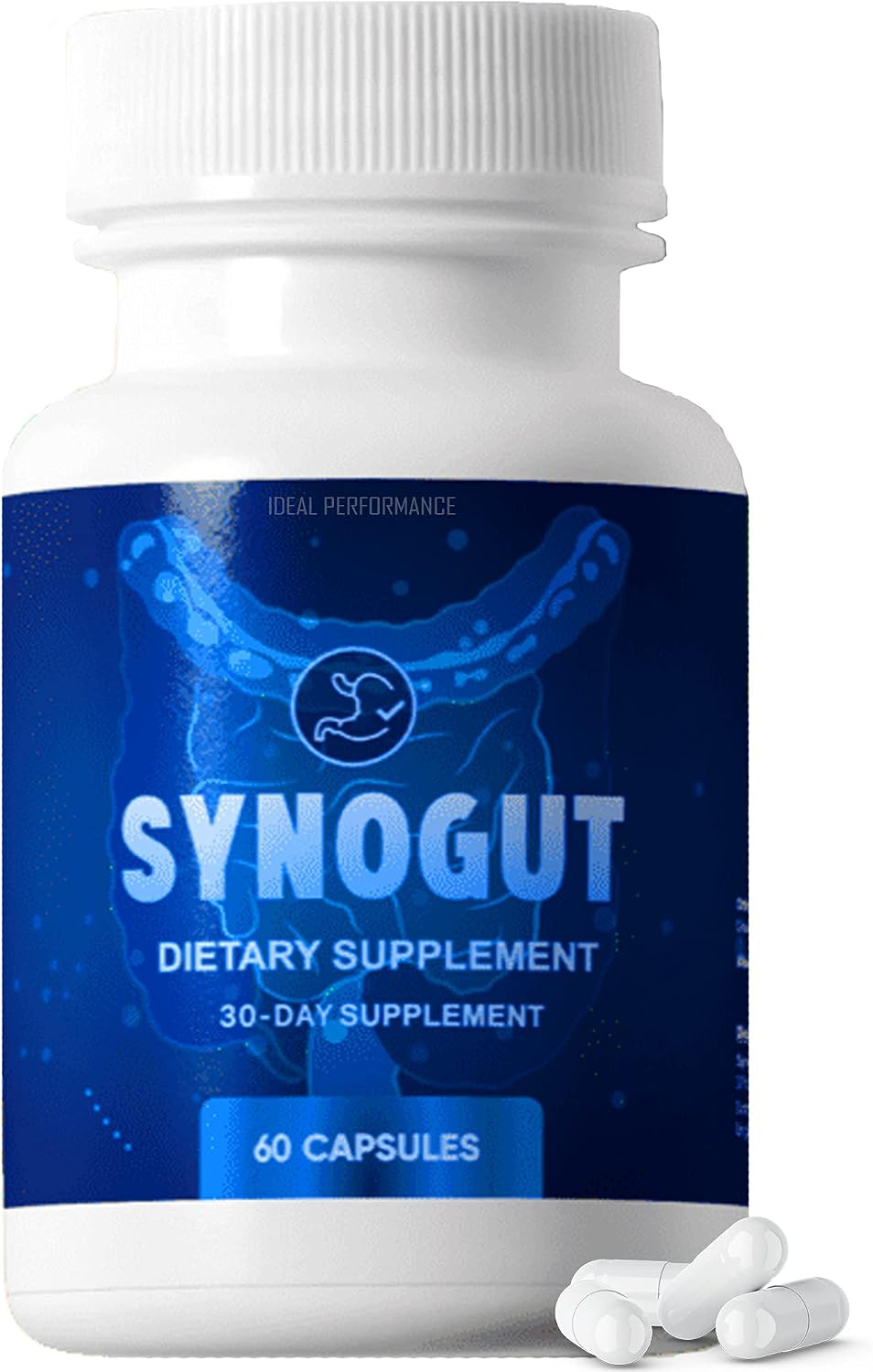 IDEAL PERFORMANCE Synogut Capsules – Dietary Supplement for Gut Health (1 Bottle) - görsel 1
