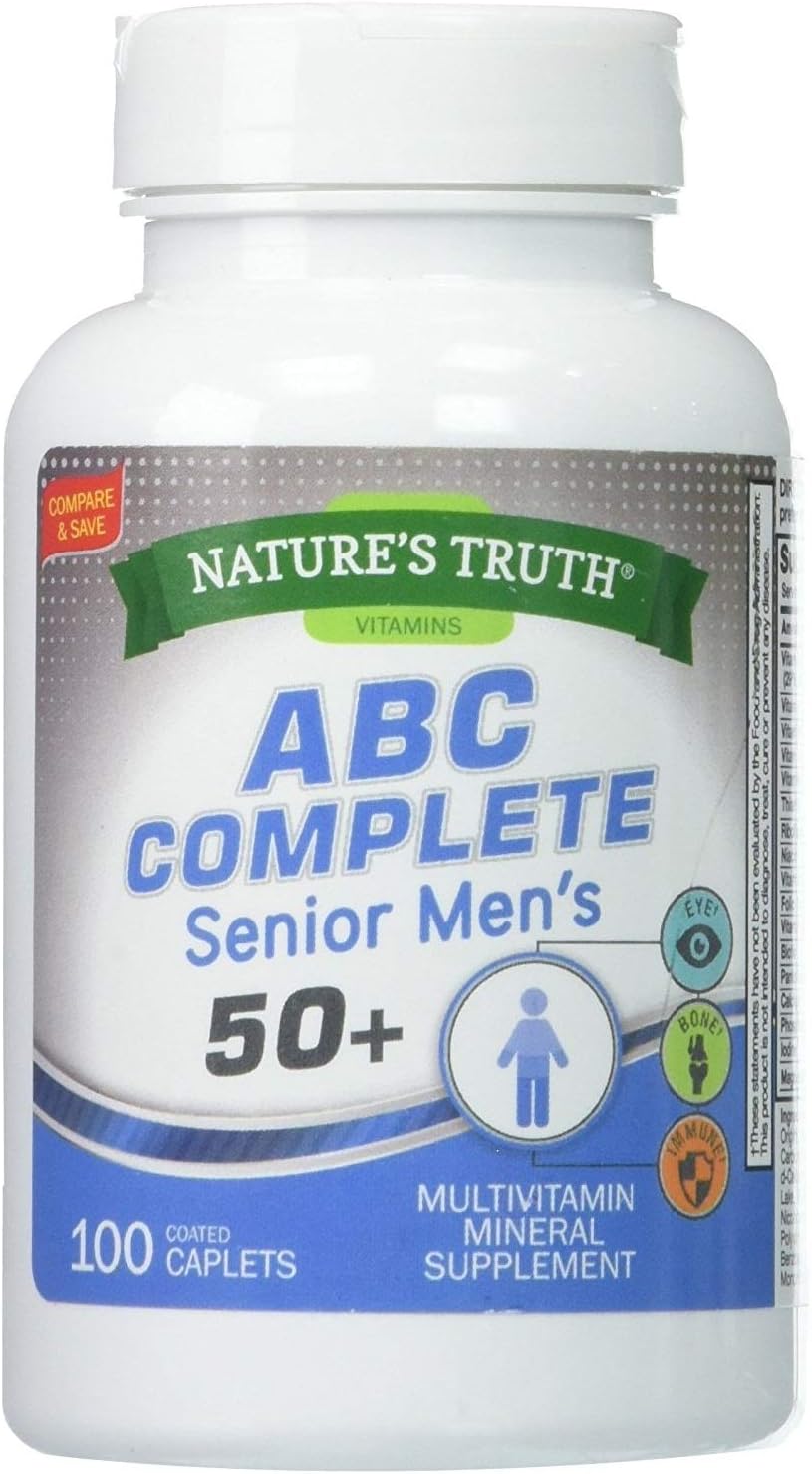 Nature's Truth ABC Complete Men's 50+ Multivitamin 100 Tablets (Pack of 3) - görsel 1