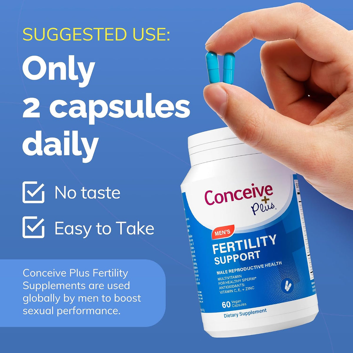 CONCEIVE PLUS Fertility Support for Men – 60 Capsules - görsel 7