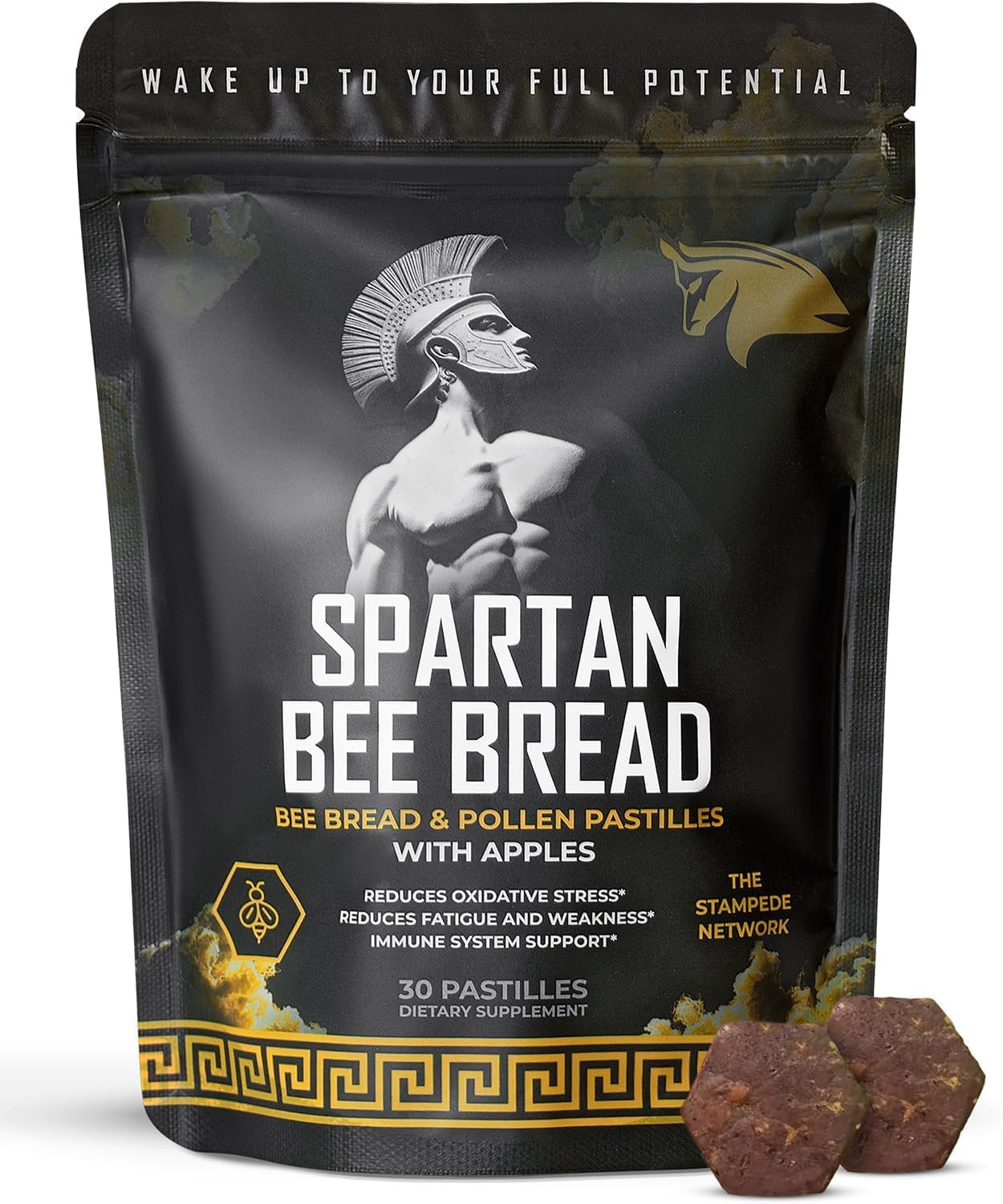 Spartan Bee Bread Chewables – Raw Organic Natural Multivitamin with Bee Pollen, Propolis & Royal Jelly - görsel 1