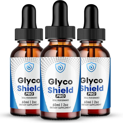 Glyco Shield Drops - Official GlycoShield Blood Formula Support Supplement - All Natural for Overall Wellbeing & Healthy Energy (3 Pack)
