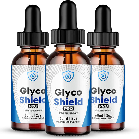 Glyco Shield Drops - Official GlycoShield Blood Formula Support Supplement - All Natural for Overall Wellbeing & Healthy Energy (3 Pack)