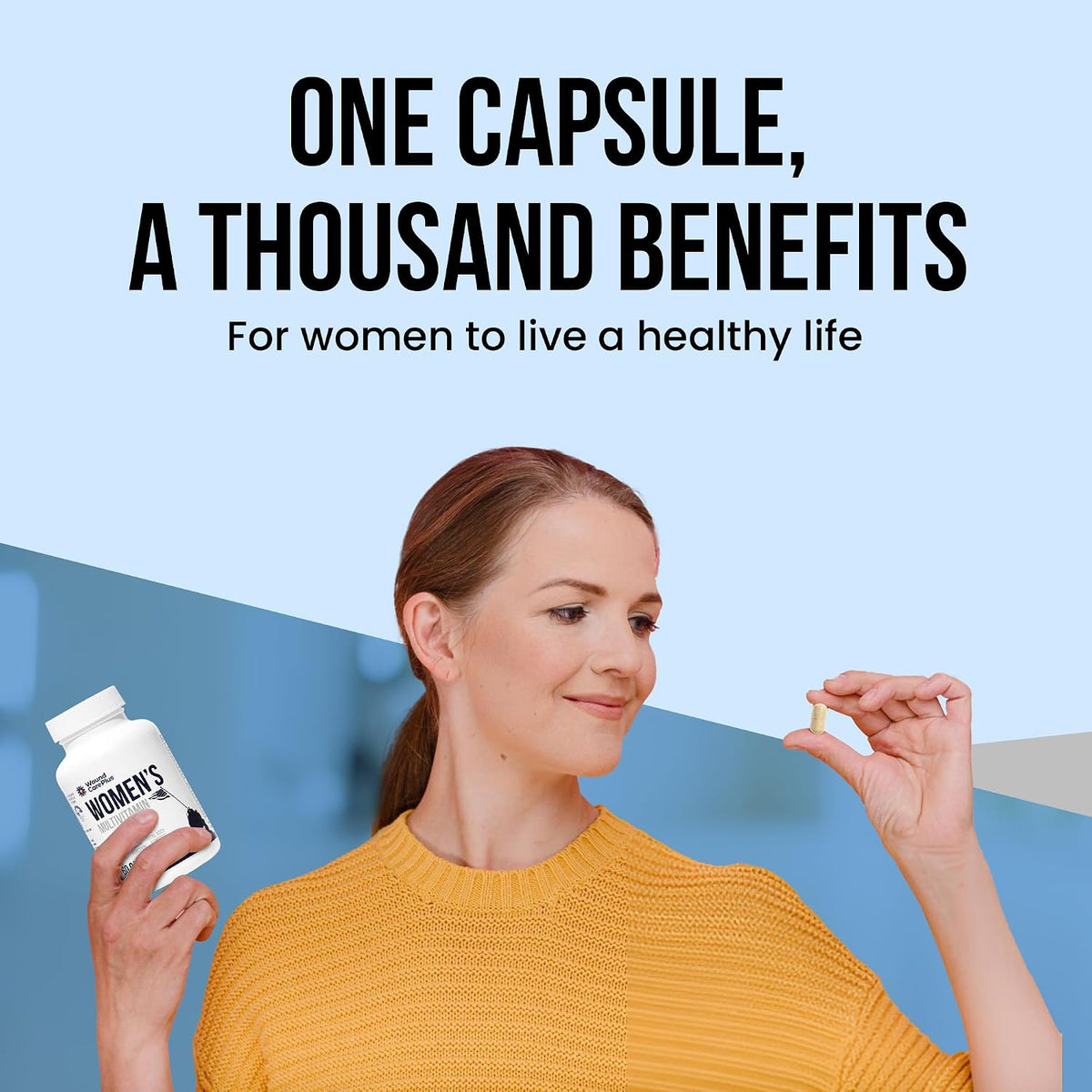 Wound Care Plus Women's Multivitamin - Complete Vitamin & Mineral Complex - 60 Capsules - görsel 6