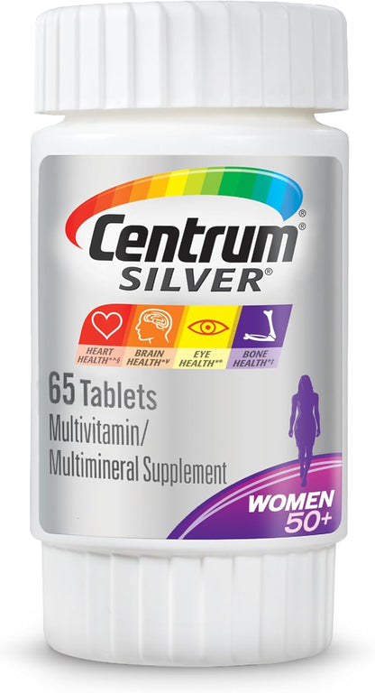 Centrum Silver Women's Multivitamin for Women 50 Plus, 65 Tablets