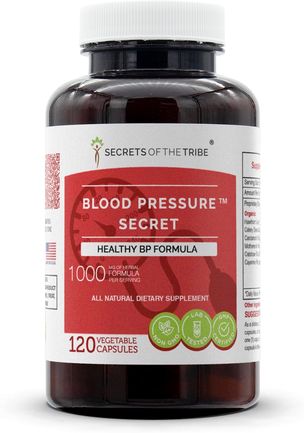 Secrets of the Tribe – Blood Pressure Secret, Healthy Circulation Formula, Herbal Supplement Blend (60 Capsules) - görsel 6