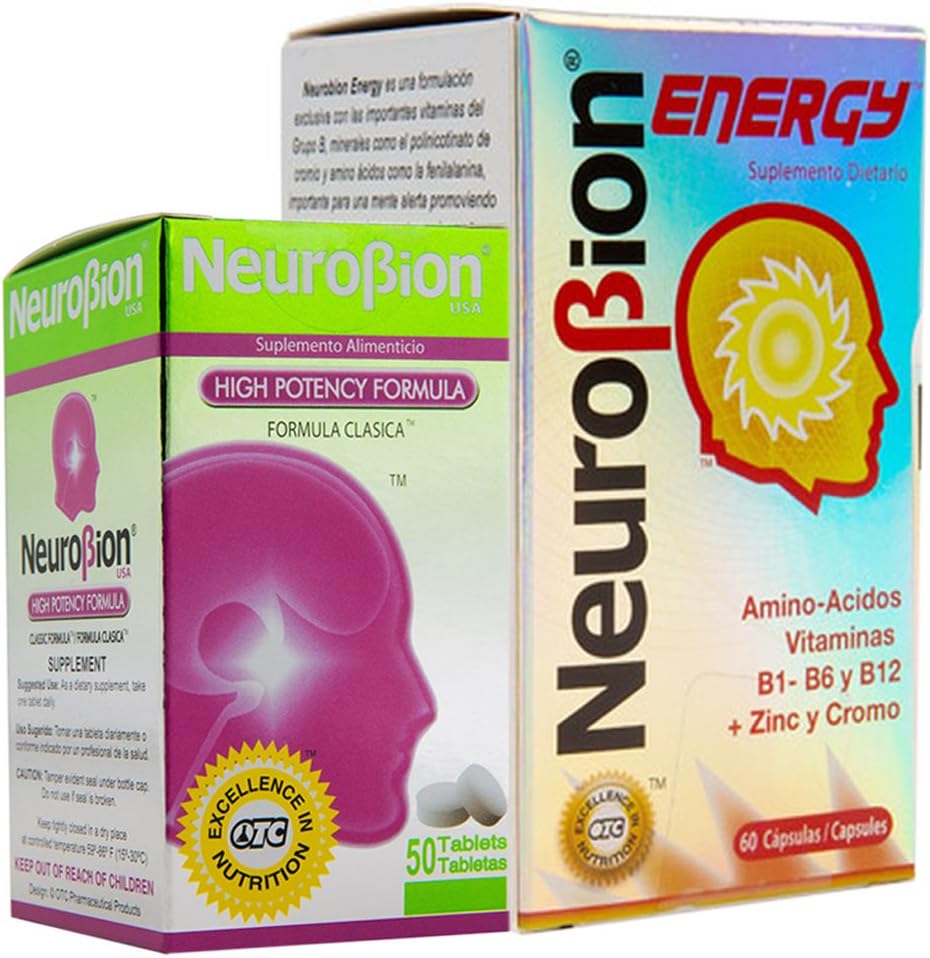 Neurobion Energy + High Potency Food Supplement with B1, B6, B12, Zinc & Amino Acids - görsel 1