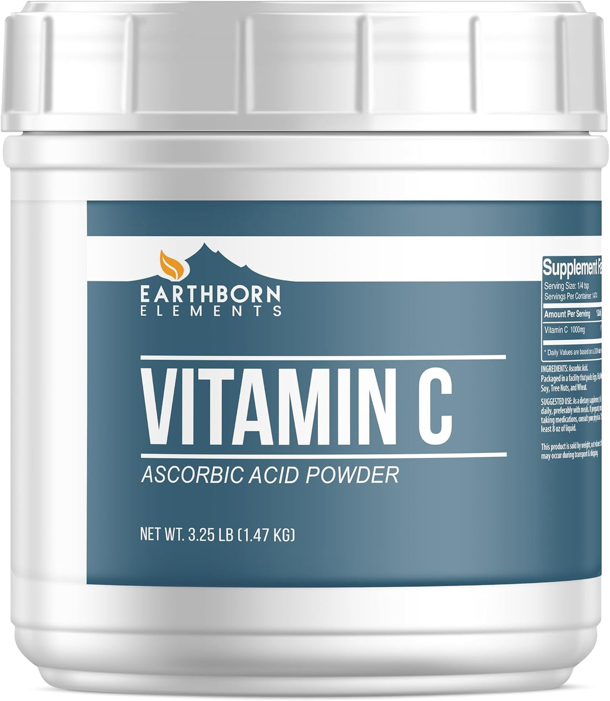 Earthborn Elements Vitamin C Powder - Pure Ascorbic Acid, 5 Gallon Bulk Container - görsel 6