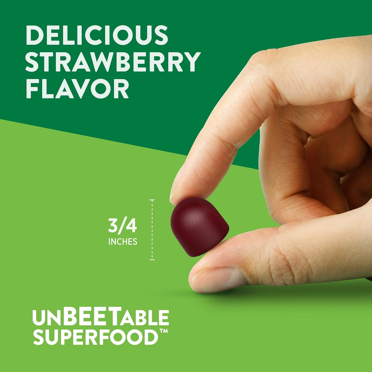 Nature's Truth Beetroot Gummies - Superfood with Black Pepper, Strawberry Flavour (60 Count) - görsel 5