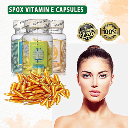 Vitamin E Facial Capsules for Glowing Skin – 60 Soft gel capsules