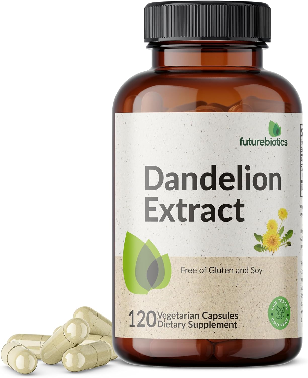 Futurebiotics Dandelion Extract Traditional Diuretic Herb, Non-GMO, 120 Vegetarian Capsules - görsel 1
