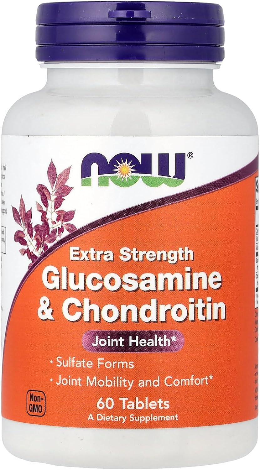 NOW Foods Extra Strength Glucosamine & Chondroitin - 60 Tablets - görsel 1