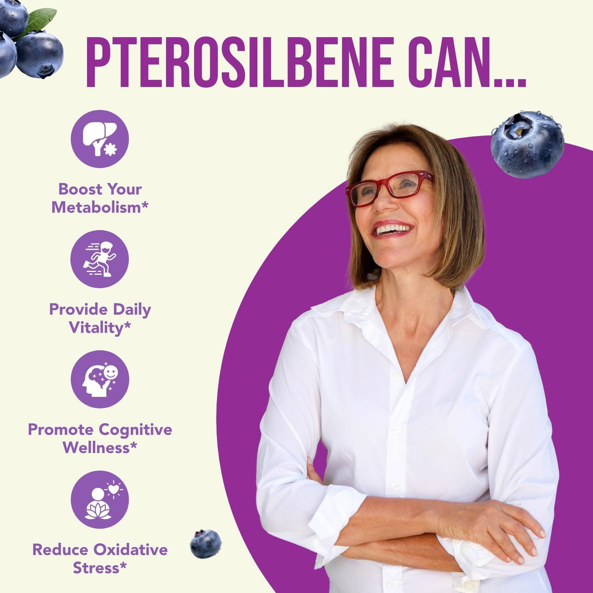 Pterostilbene 150mg Supplement – Antioxidant for Healthy Ageing & Immune Support - görsel 6