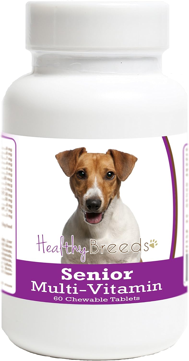 Healthy Breeds Jack Russell Terrier Senior Dog Multivitamin Tablets, 60 Count - görsel 1